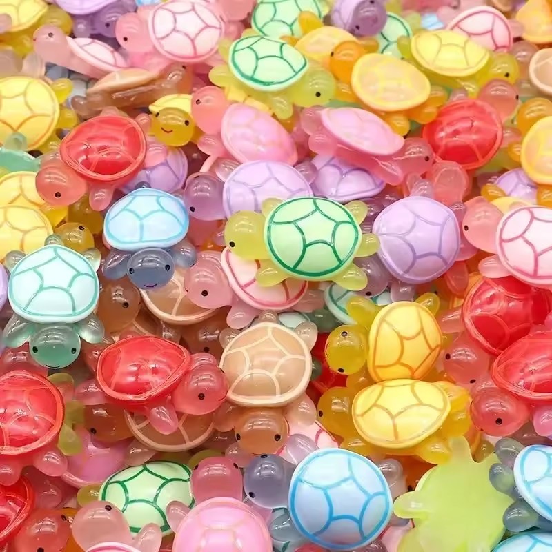 Aquarium Fish Farm - 20/50/100pcs Mini Luminous Turtle Home Decor