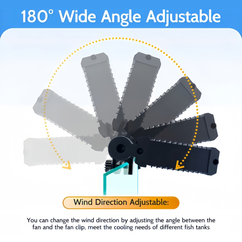 Aquarium Fish Uk - 3-Head Aquarium Cooling Fan 5-Speed Adjustable