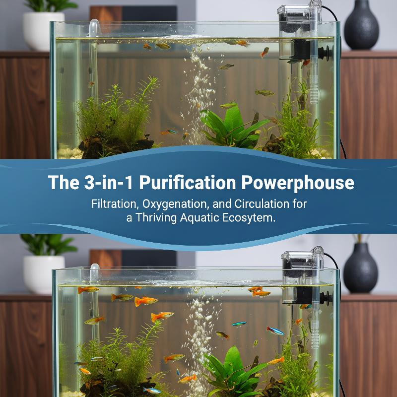 Aquarium Fish Keeping - Hang-On-Back Aquarium Filter Quiet Running Strong