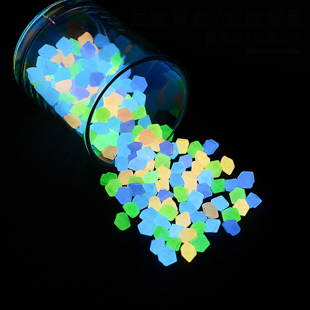 Aquarium Fish That Glow In The Dark - 100pcs 14*11mm Dark Pebbles Pebbles Outdoor