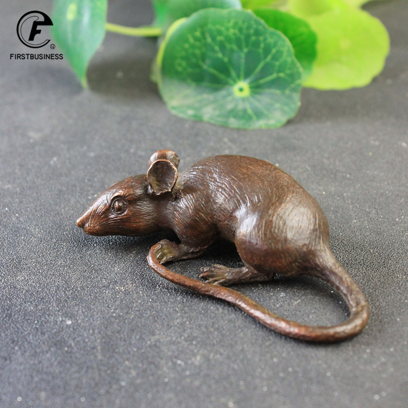 Aquarium Fish For Sale Online - Heavy Brass BIG Rat Mouse Figurines