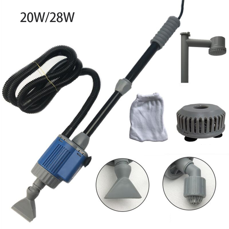 Aquarium Fish Tank Cleaner - 20/28W Electric Aquarium Fish Tank Water