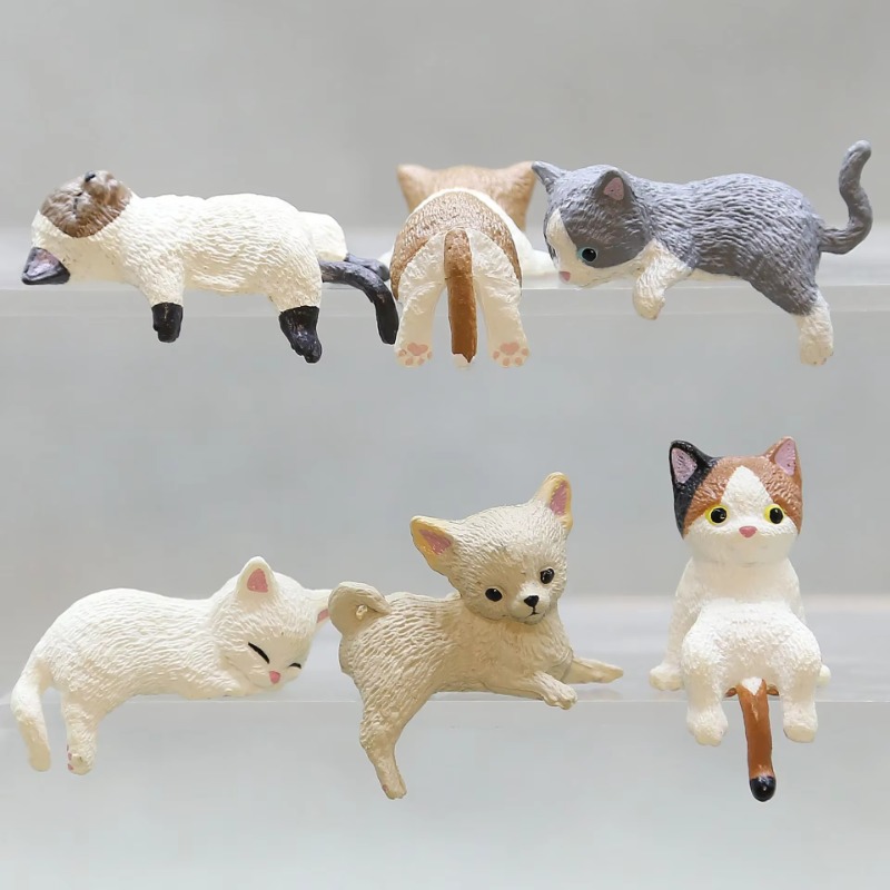 Aquarium Fish Farm - 1Pc Cute Cartoon Cat PVC Home