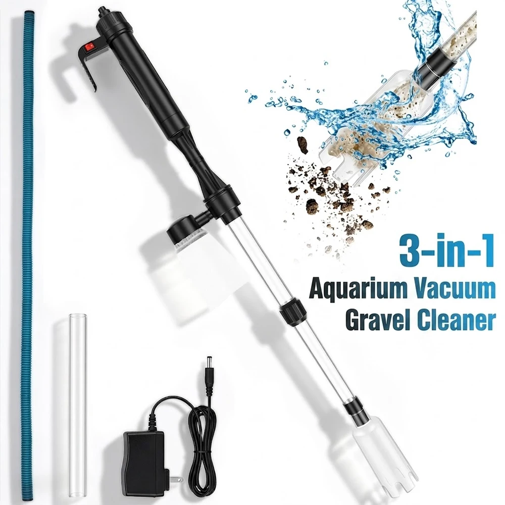 Aquarium Fish Maintenance - Aquarium Vacuum Gravel Cleaner 3 in