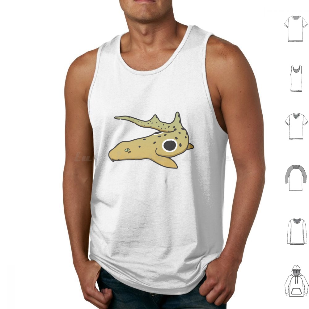 Draw Fish Aquarium - Epaulette Shark Drawing Tank Tops Print