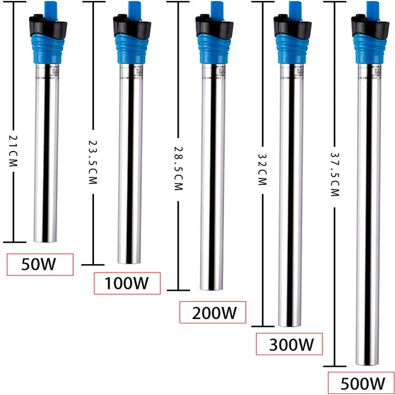 Aquarium Fish Uk - 50W/100W/200W/300W/500W Submersible Aquarium Heater Fish Tank