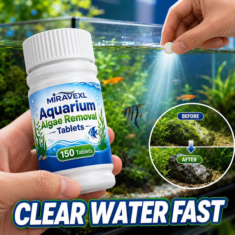 Aquarium Fish Maintenance - MIRAVEXL 150 Aquarium Algae Removal Tablets,
