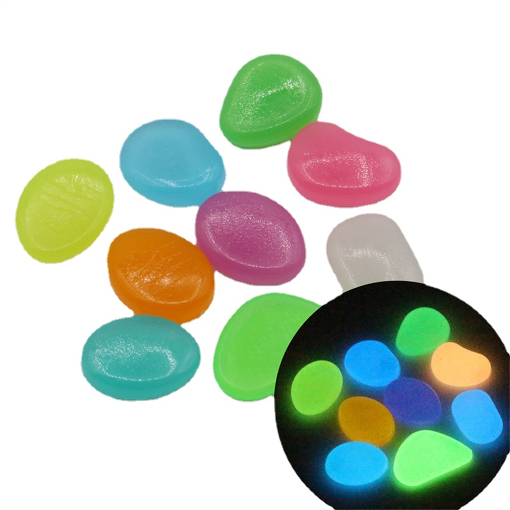 Aquarium Fish That Glow In The Dark - 50pcs Luminous Stone Fluorescent Gravel Pebbles