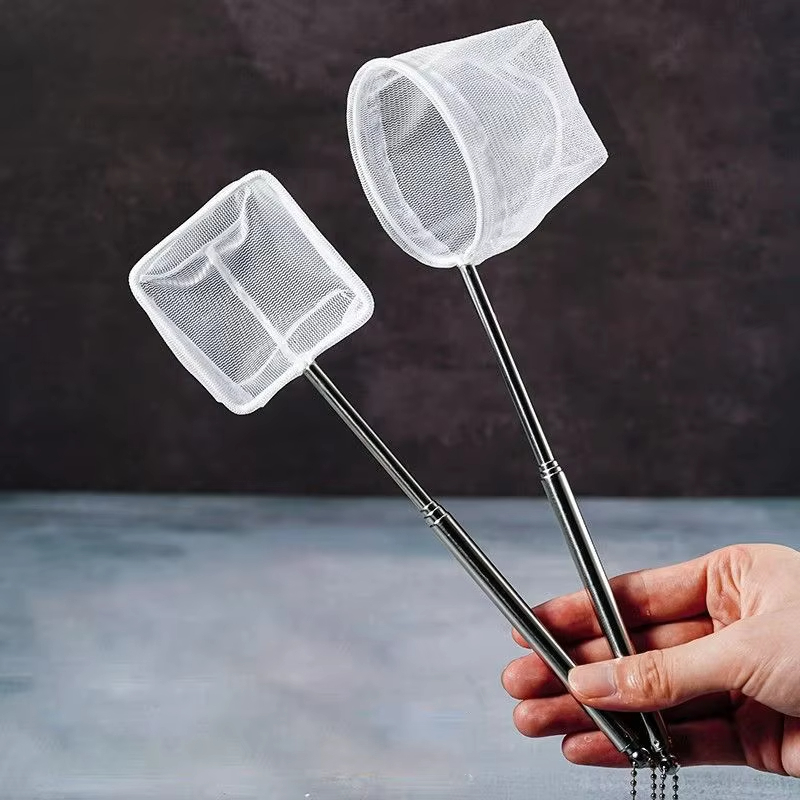 Aquarium Fish Tank Cleaner - Stainless Steel Fine Net Fishing Net