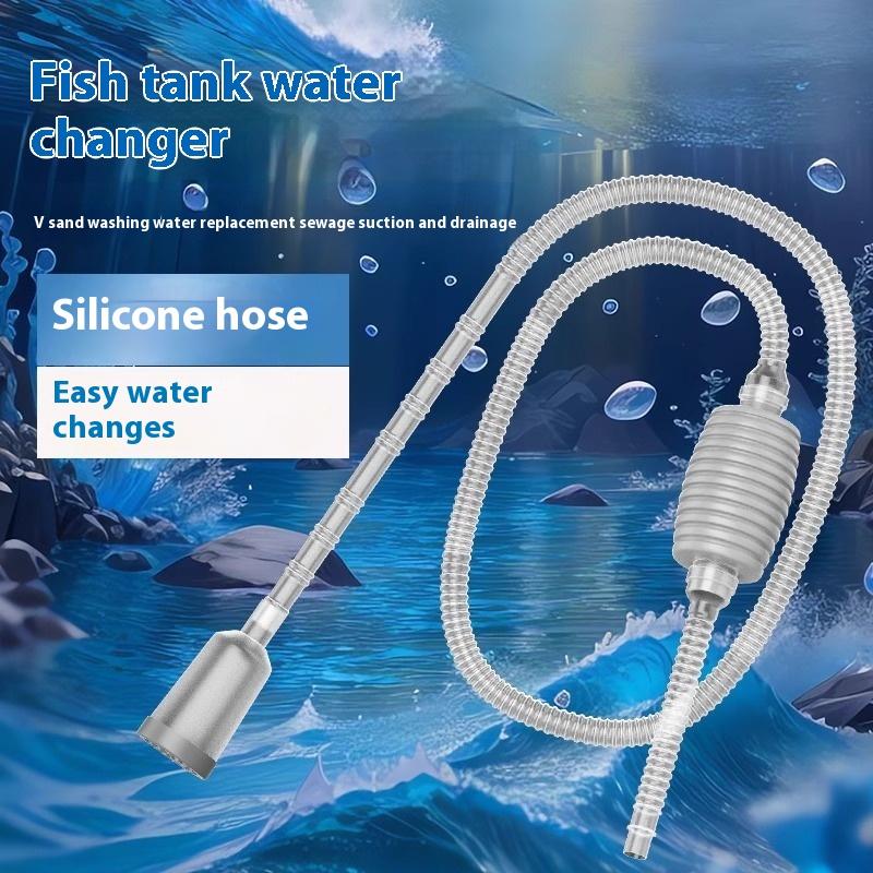 Aquarium Fish Maintenance - 1Pcs Efficient Quiet Semi-Auto Aquarium Siphon