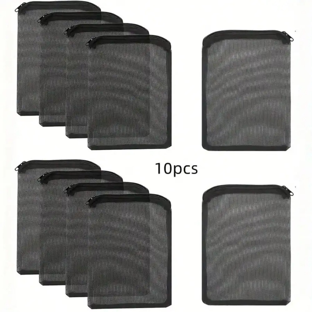 Aquarium Fish Keeping - 10pcs Black Mesh Filter Bags with