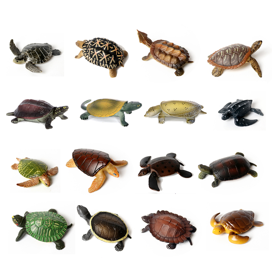 Fish Toy In Aquarium - Realistic Miniatures Marine Life Sea Turtle