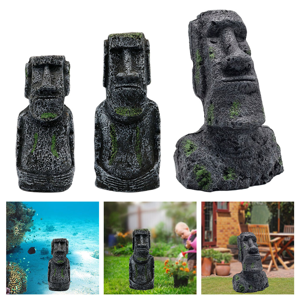 Aquarium Moai Statues Easter I - Aquarium Fish Farm recension och pris