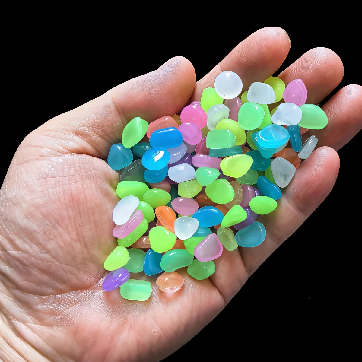 1CM 100pcs Color Goose Stone L - Aquarium Fish Guppy recension och pris