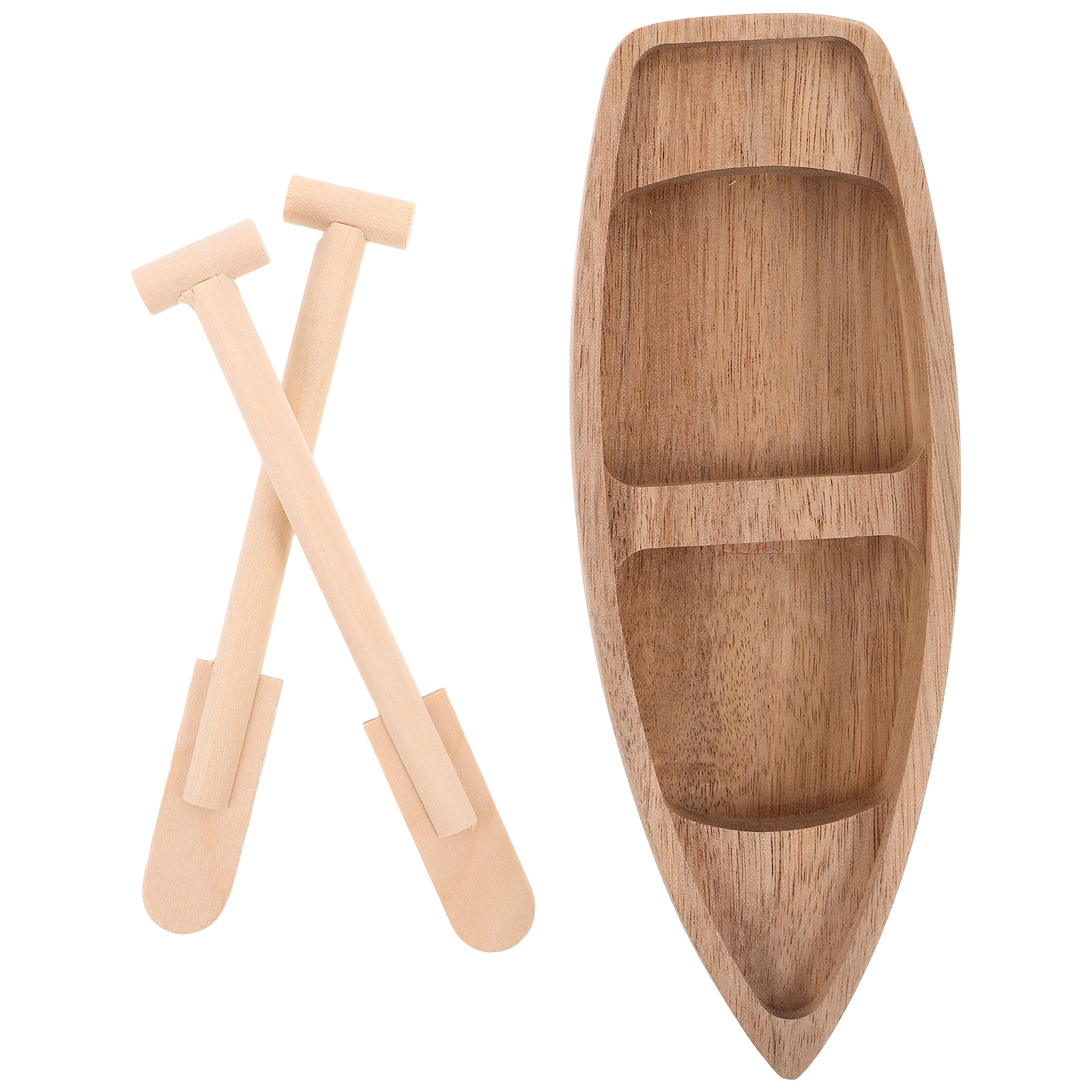 Miniature Wooden Boat Handcraf - Fish Toy In Aquarium recension och pris