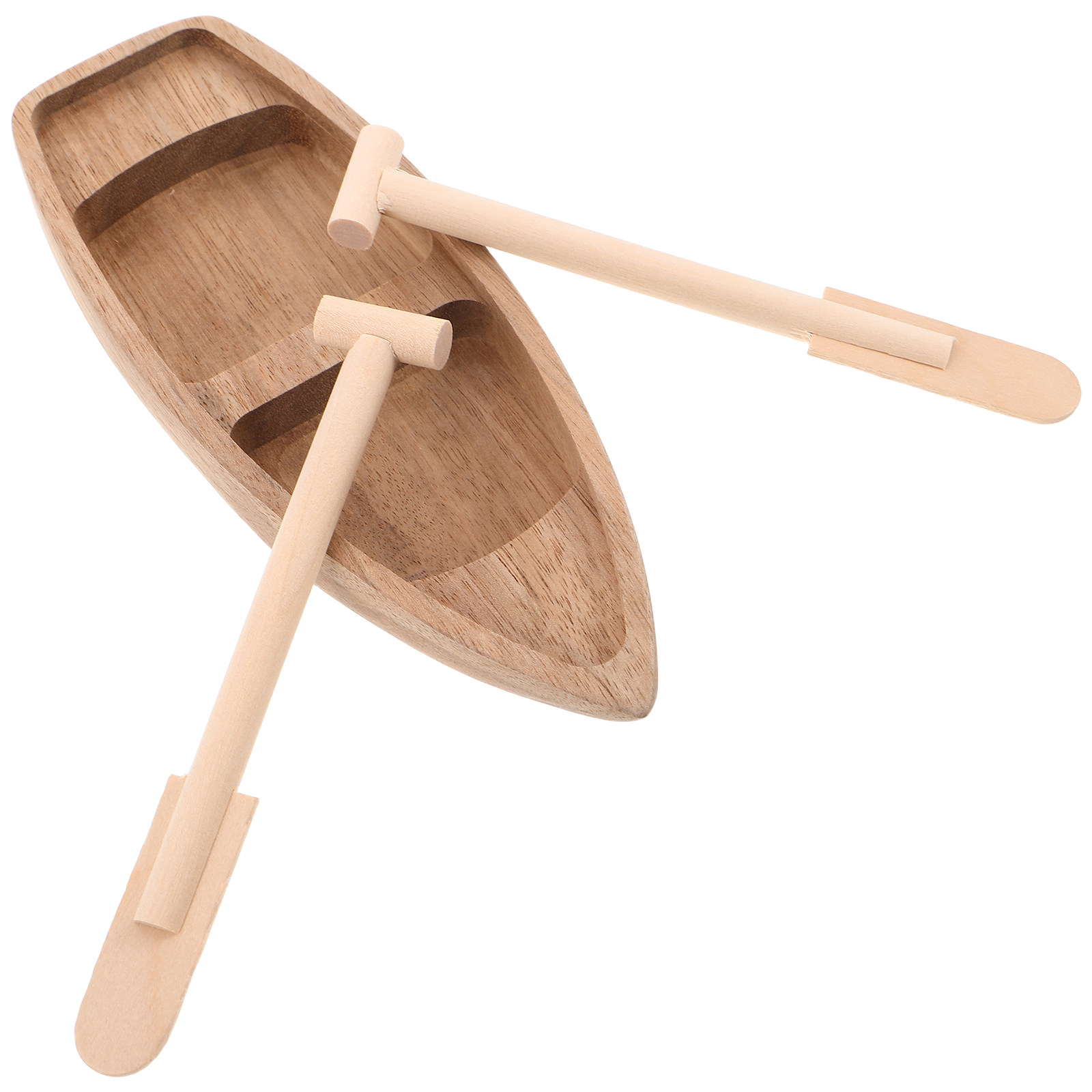 Miniature Wooden Boat Handcraf - Fish Toy In Aquarium recension och pris