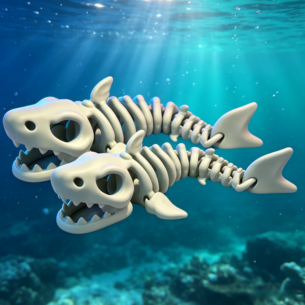 Shark Skeleton Aquarium Decor  - Aquarium Fish Guppy recension och pris