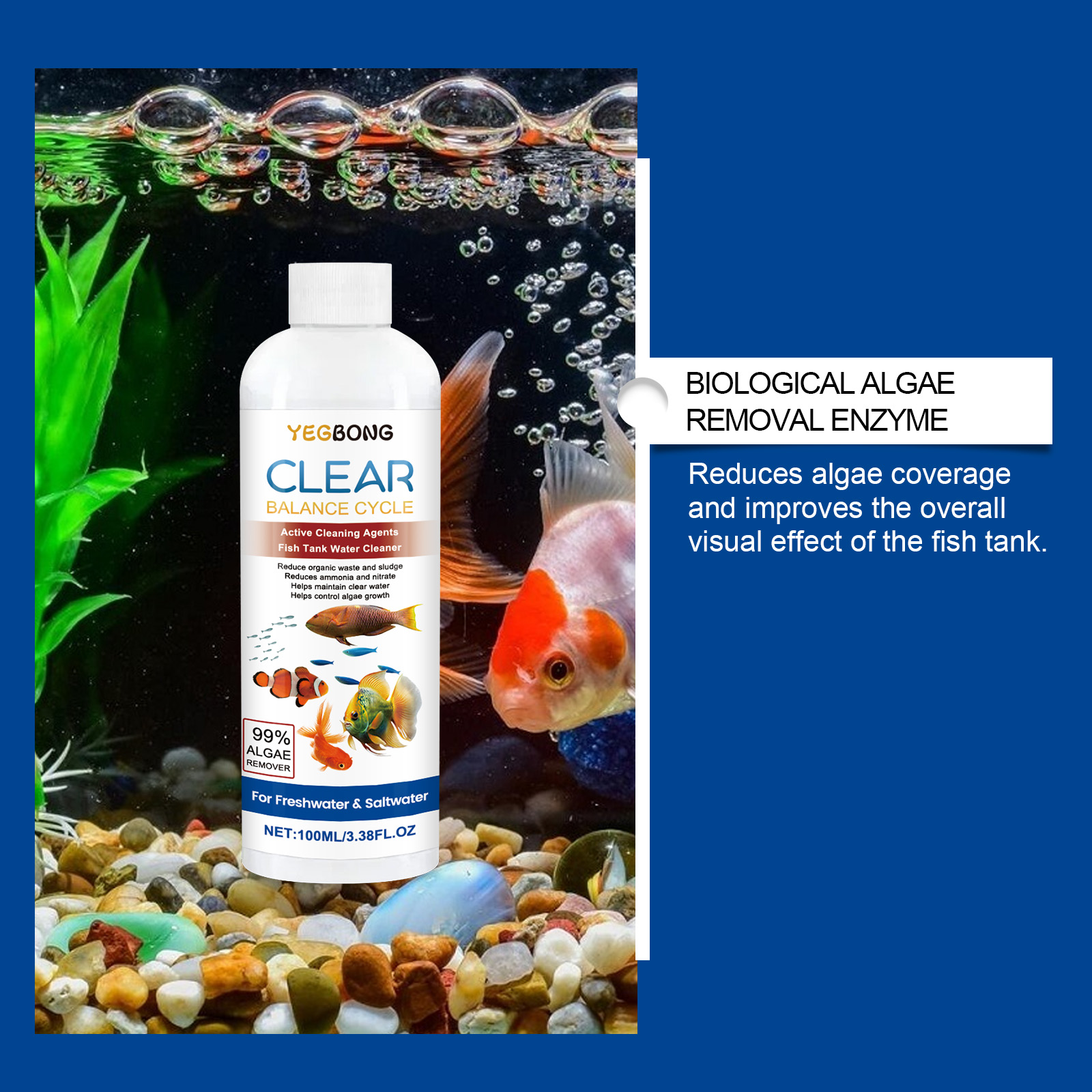Aquarium Water Clarifier 100ml - Aquarium Fish Maintenance recension och pris