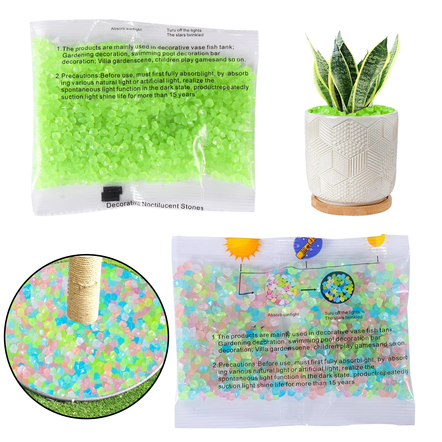 50g/Bag Decor Luminous Sand 3- - Aquarium Fish That Glow In The Dark recension och pris