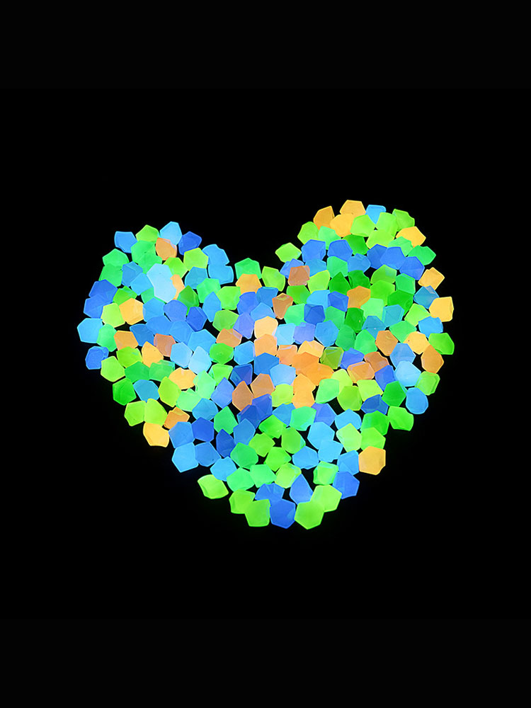 100pcs 14*11mm Dark Pebbles Pe - Aquarium Fish That Glow In The Dark recension och pris