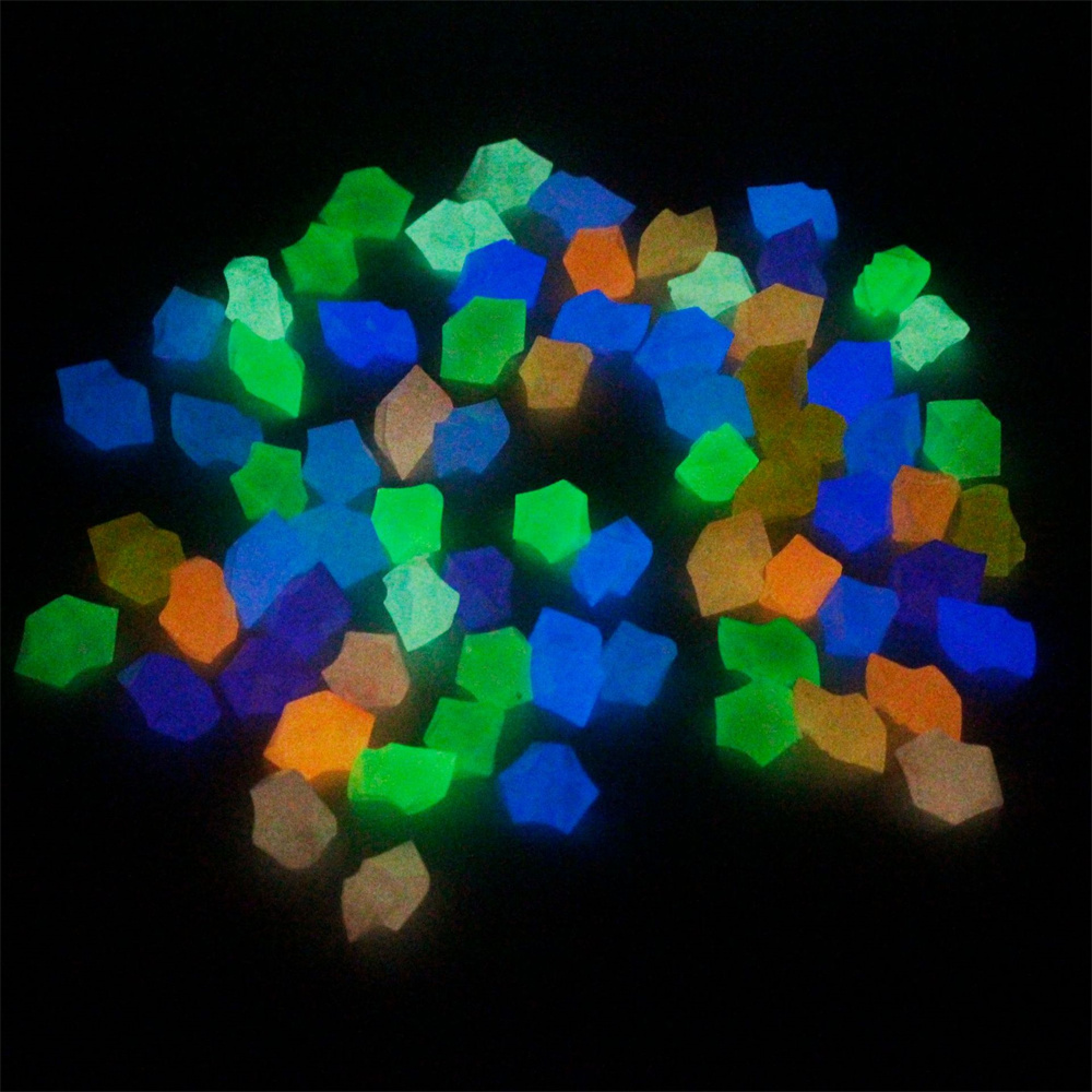 100pcs 14*11mm Dark Pebbles Pe - Aquarium Fish That Glow In The Dark recension och pris