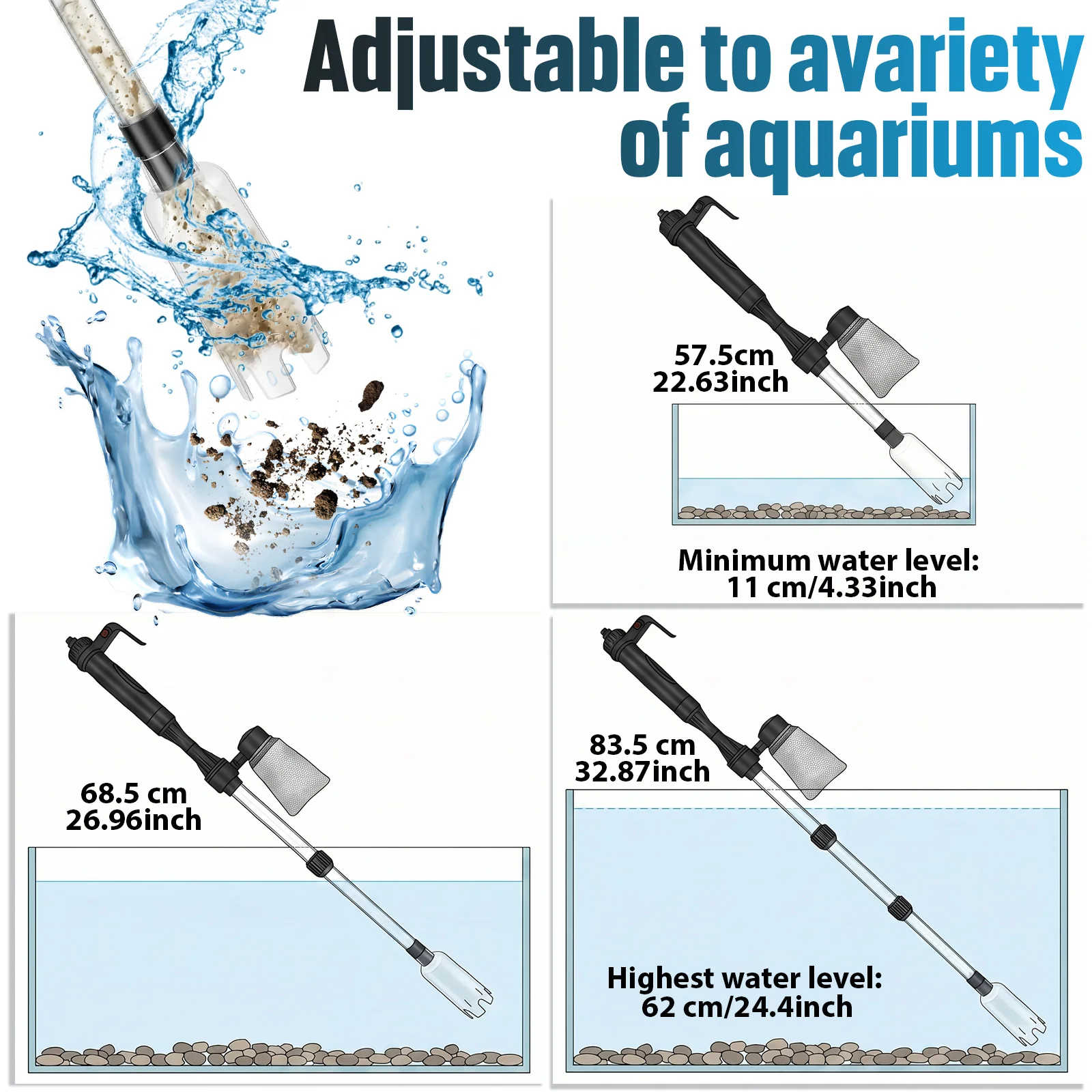 Aquarium Vacuum Gravel Cleaner - Aquarium Fish Maintenance recension och pris