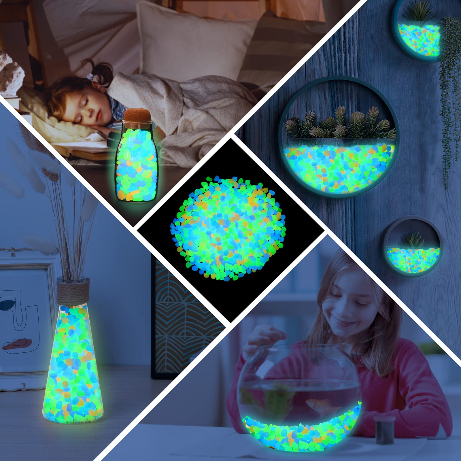 200Pcs Glow in the Dark Garden - Aquarium Fish That Glow In The Dark recension och pris