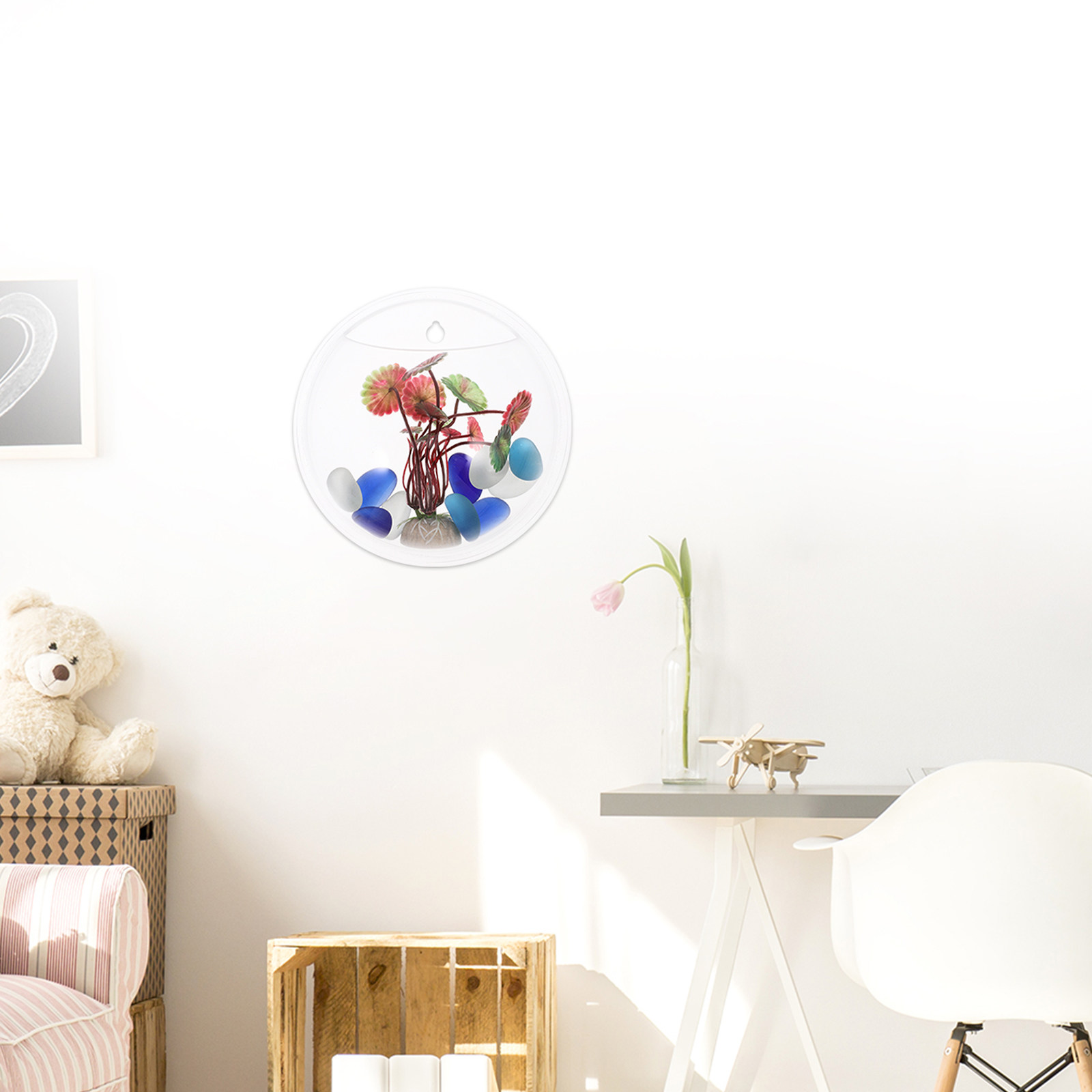 Creative Wall Mounted Acrylic  - Aquarium Fish In Bowl recension och pris