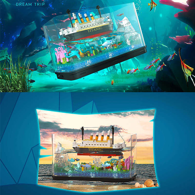 MOC Titanic Cruise Line Pirate - Aquarium Fish Keeping recension och pris