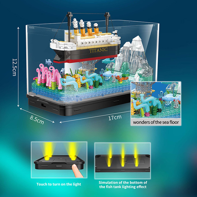 MOC Titanic Cruise Line Pirate - Aquarium Fish Keeping recension och pris