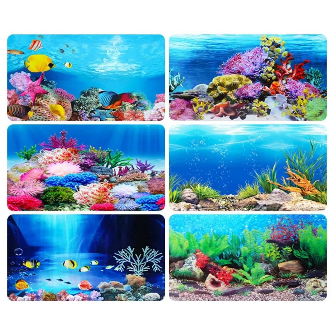 Background Aquarium 3D Sticker - Aquarium Fish Tank Price recension och pris