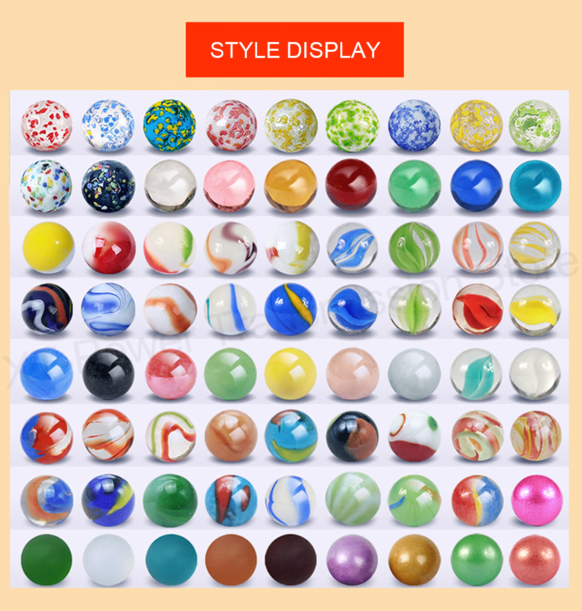 5-90PCS 16mm Colorful Glass Ma - Fish Toy In Aquarium recension och pris