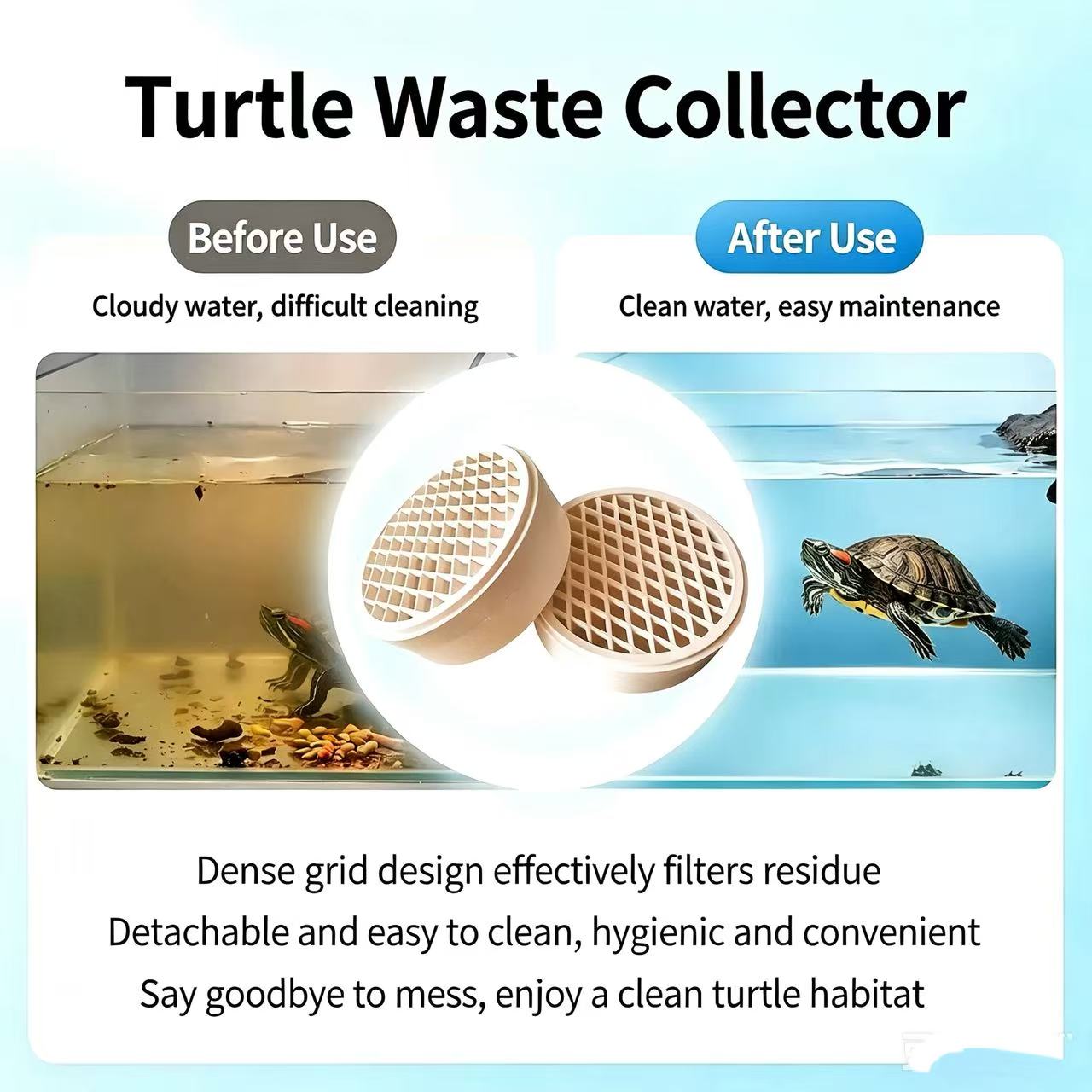 Turtle Feces Collector Detacha - Aquarium Fish Keeping recension och pris