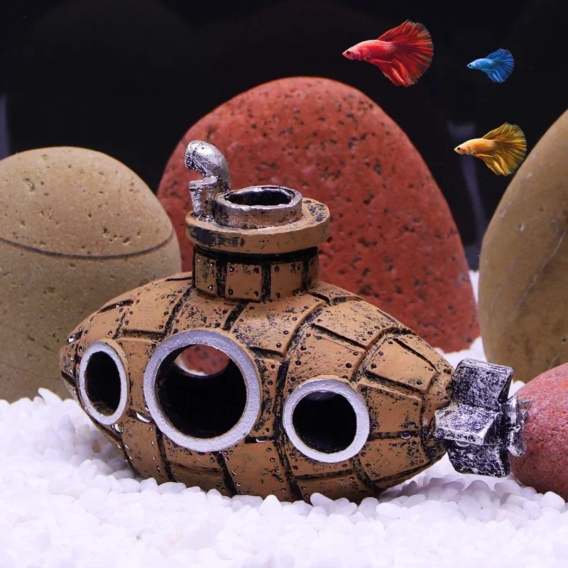 Resin Submarine Ornaments Aqua - Aquarium Fish Tank Price recension och pris
