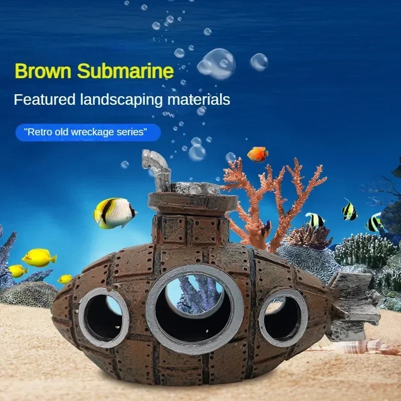 Resin Submarine Ornaments Aqua - Aquarium Fish Tank Price recension och pris