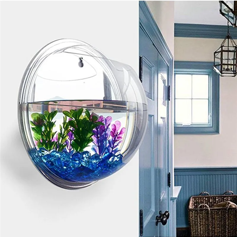 Transparent acrylic hanging wa - Aquarium Fish In Bowl recension och pris