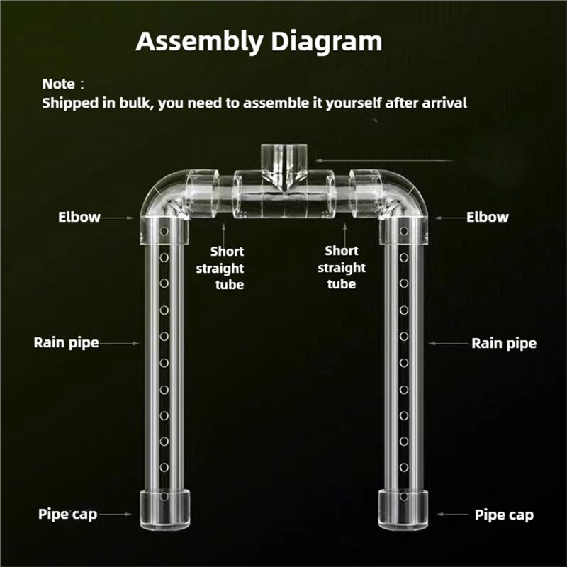 【PRICE-DROP!】Acrylic Rain Show - Aquarium Fish Tank Price recension och pris