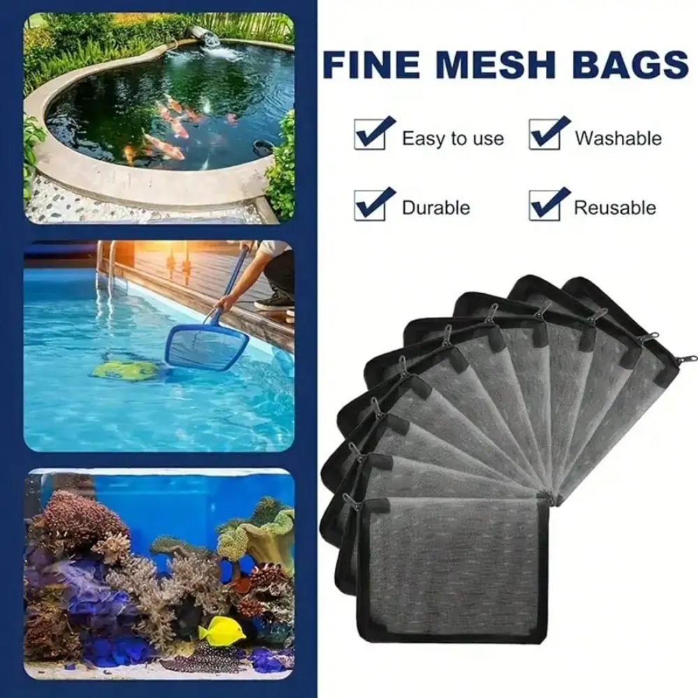 10pcs Black Mesh Filter Bags w - Aquarium Fish Keeping recension och pris