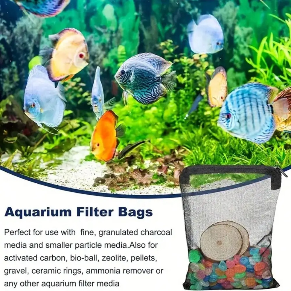 10pcs Black Mesh Filter Bags w - Aquarium Fish Keeping recension och pris