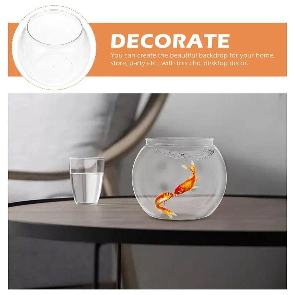New Transparent Fish Tank Roun - Aquarium Fish In Bowl recension och pris