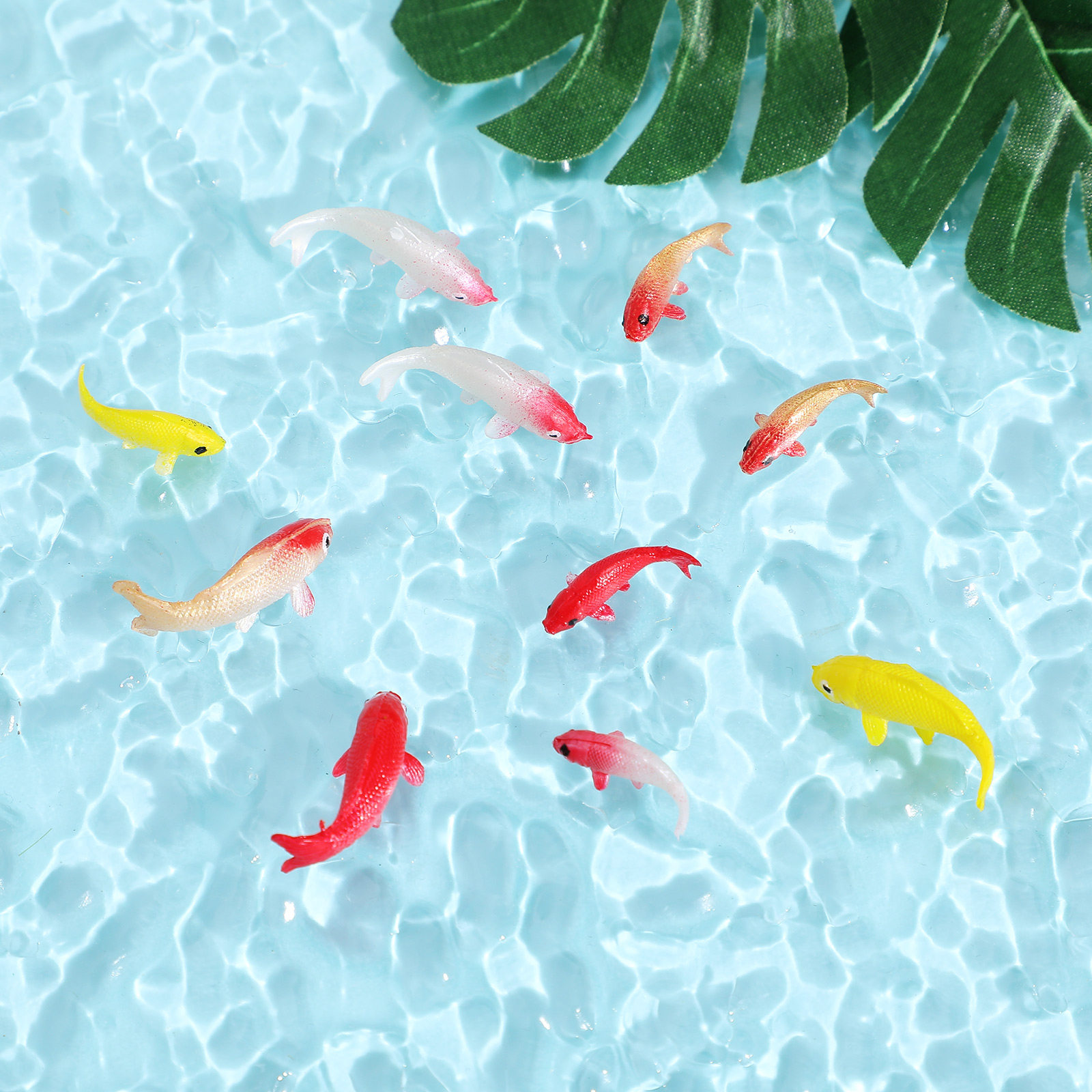 10Pcs Miniature Fancy Carp Sim - Fish Toy In Aquarium recension och pris