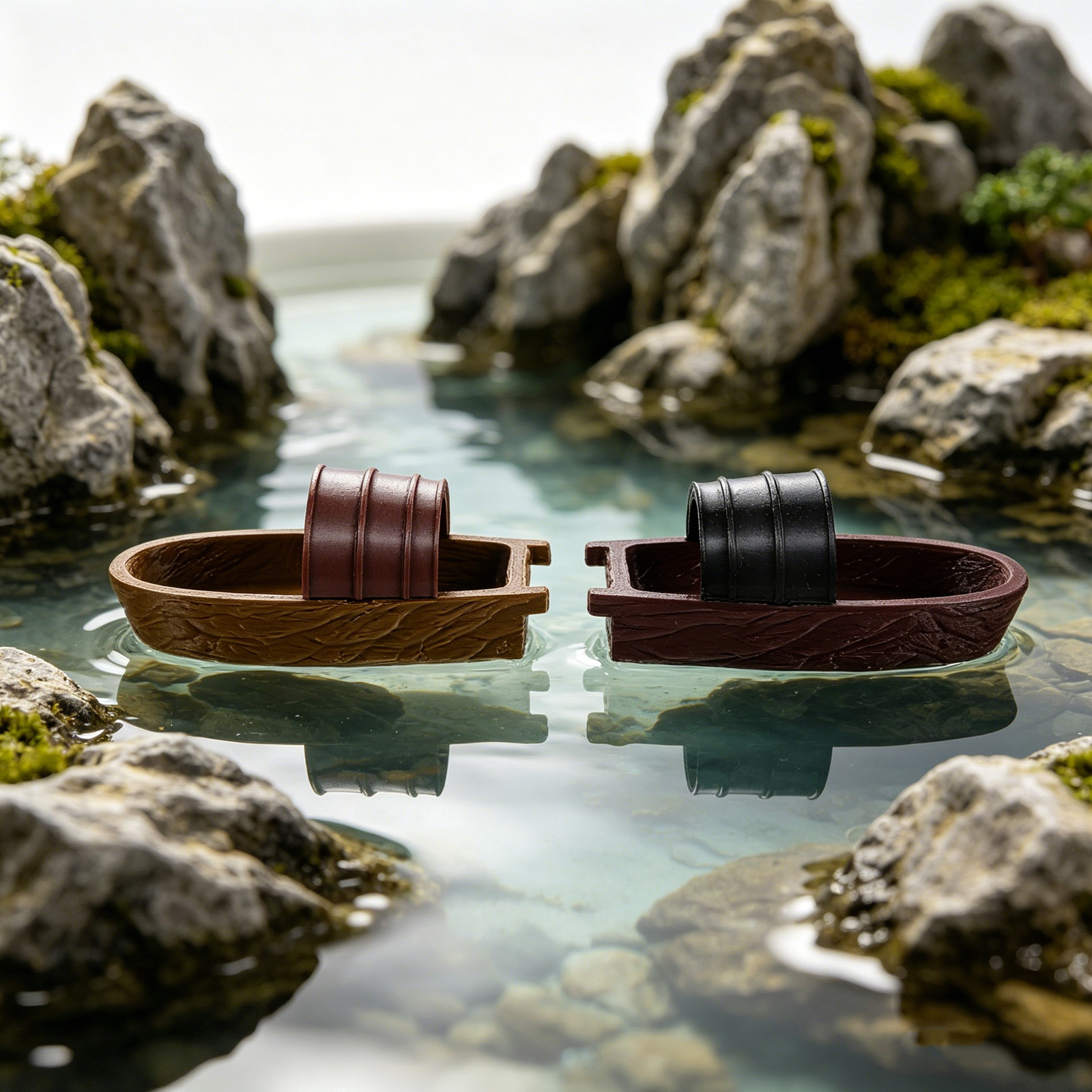 2Pcs Mini Plastic Covered Boat - Fish Toy In Aquarium recension och pris