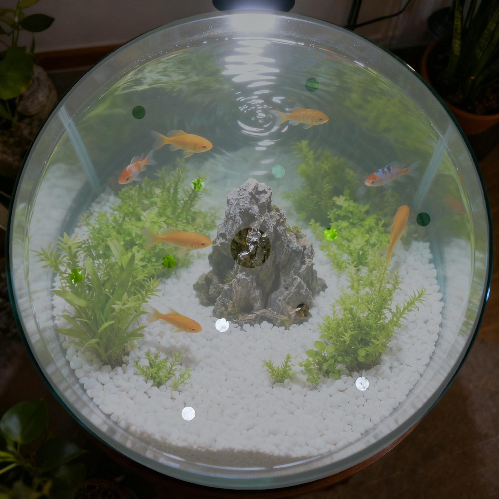 Round Acrylic Aquarium Anti-Es - Aquarium Fish In Bowl recension och pris